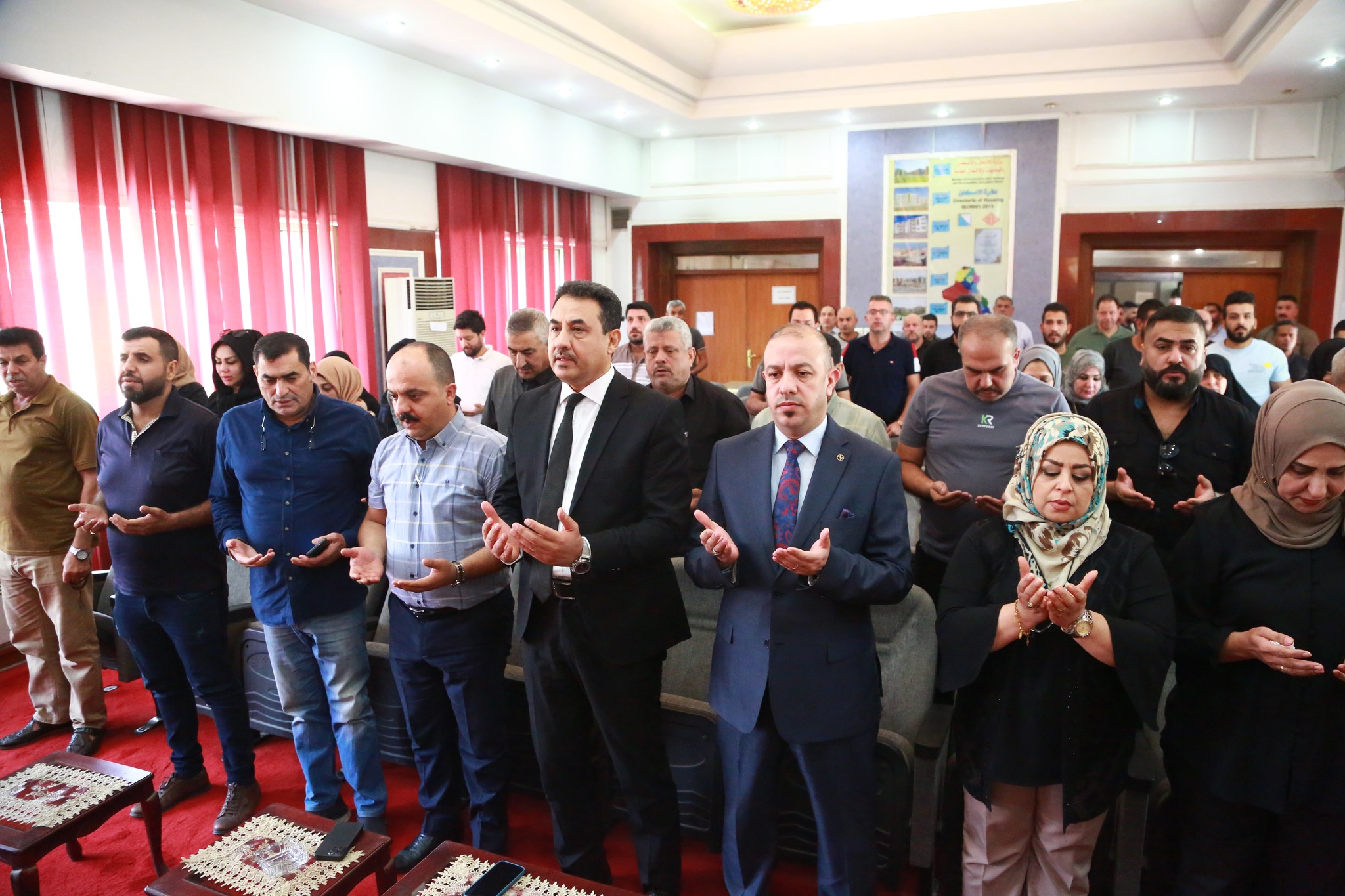 The Directorate of Housing organizes a condolence gathering at the Directorate’s headquarters.